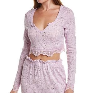 Free People cloud ride pajama top